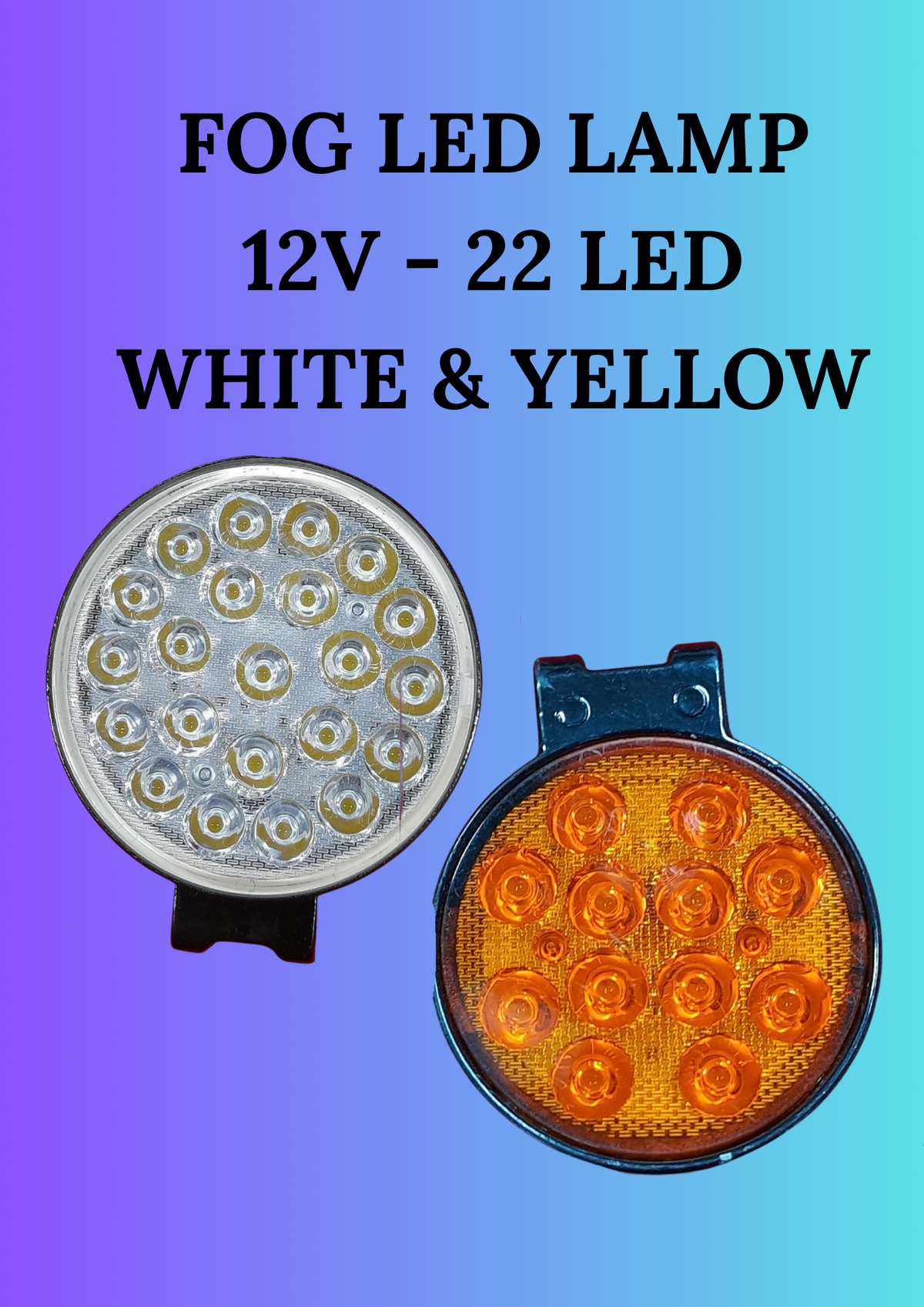 SPARK 12 LED FOG LAMP 12V (YELLOW)