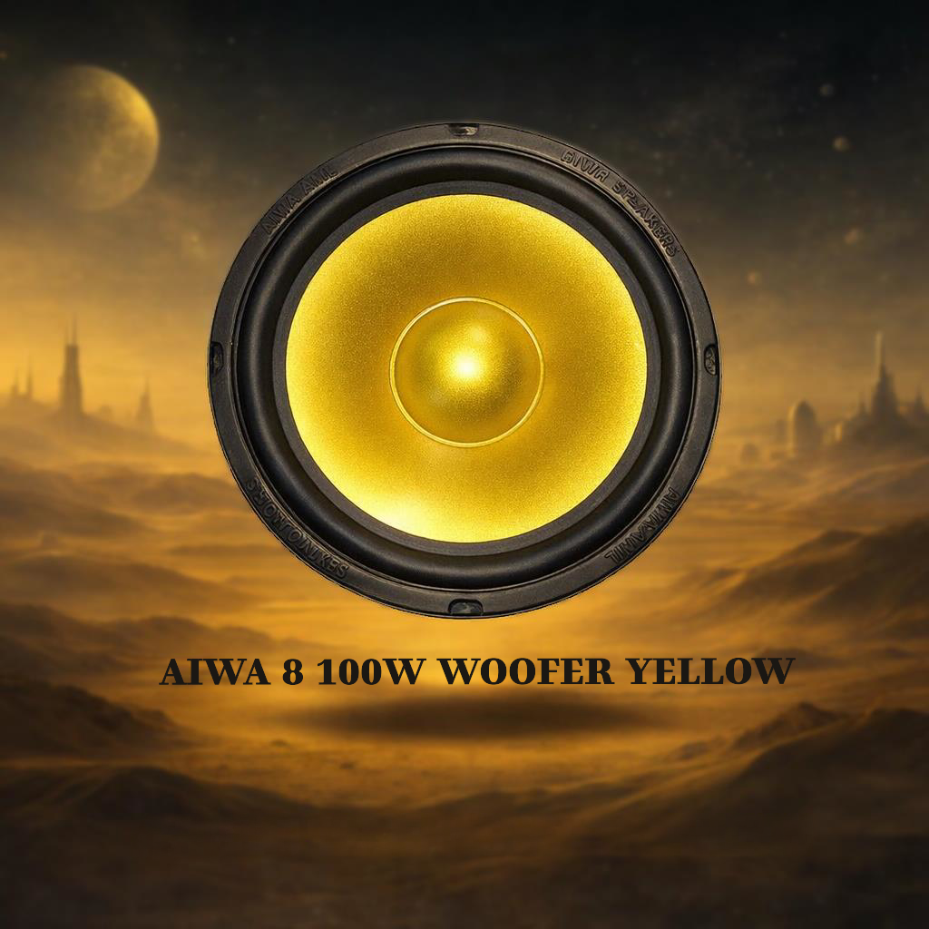 AIWA 8"100W COLOUR WOOFER 120mm YELLOW