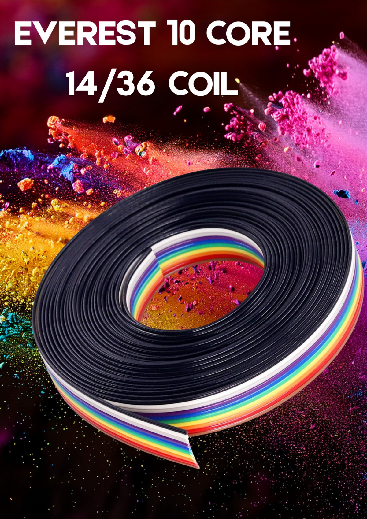 EVEREST 10CORE 14/36 CORE COIL 23MTR/ FLEXIBLE WIRE/ PCB WIRE