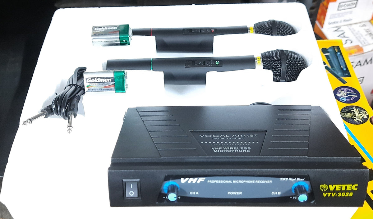 VETEC WIRELESS MIKE VT-3028 (DOUBLE MIKE)