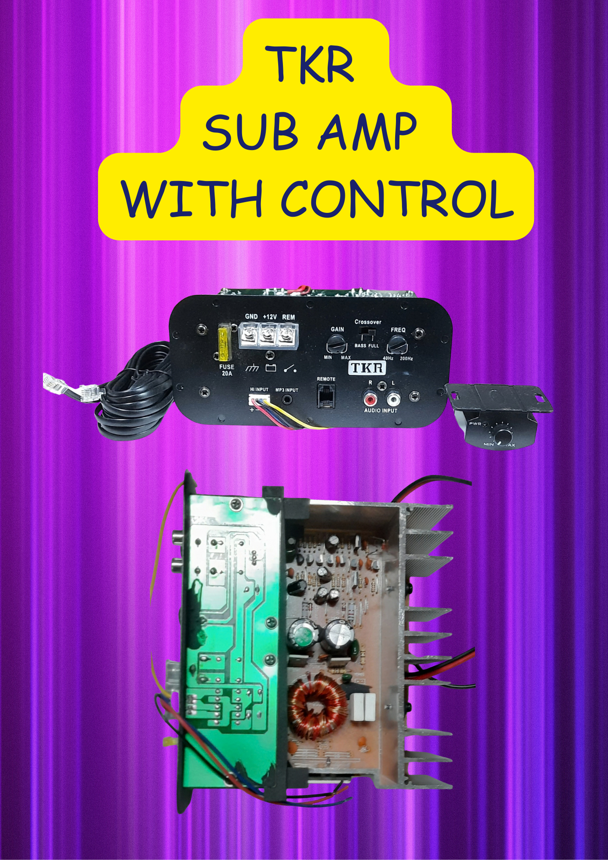TKR SUB AMP WITH CONTROL