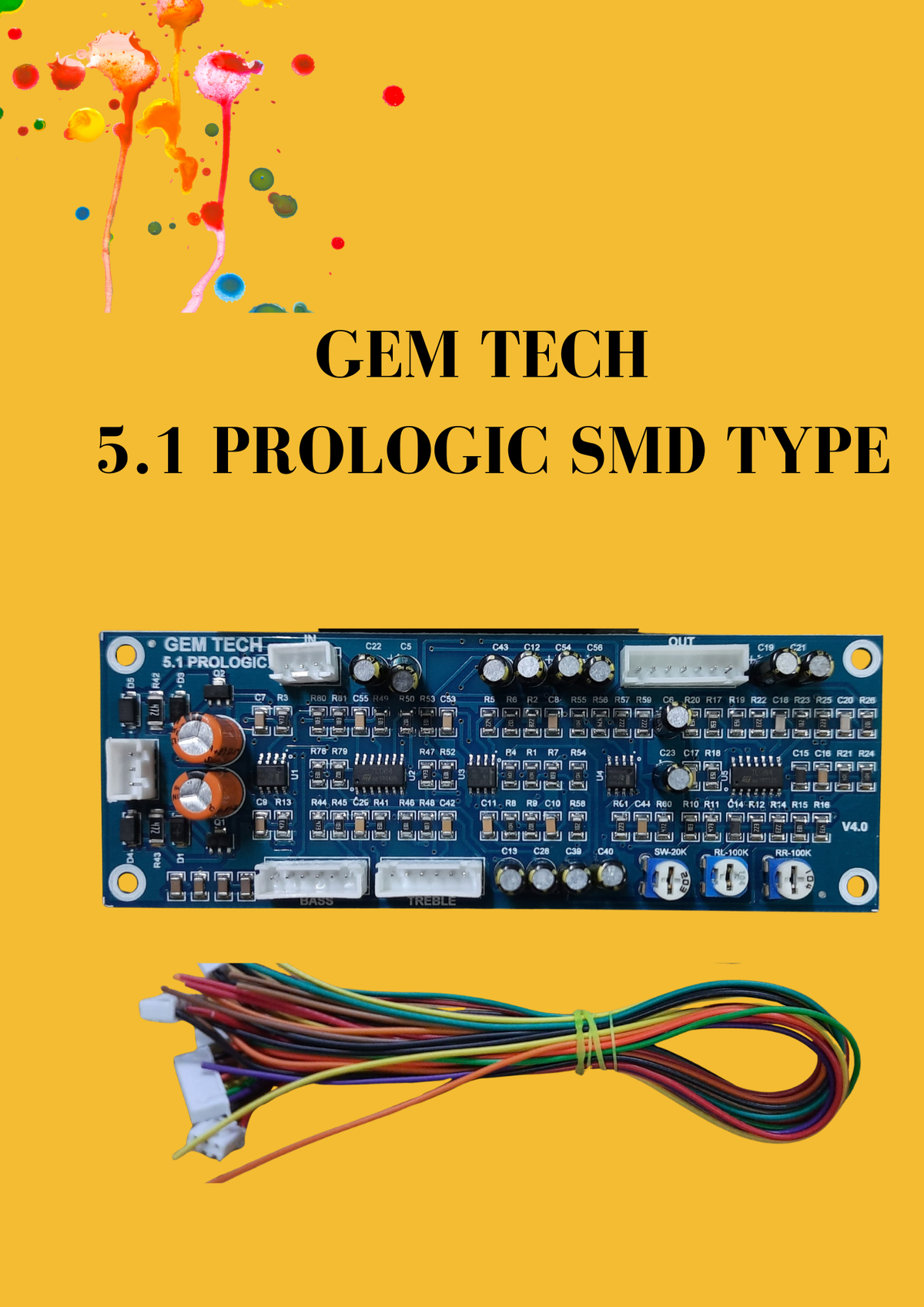 GEMTECH 5.1 PROLOGIC SMD TYPE