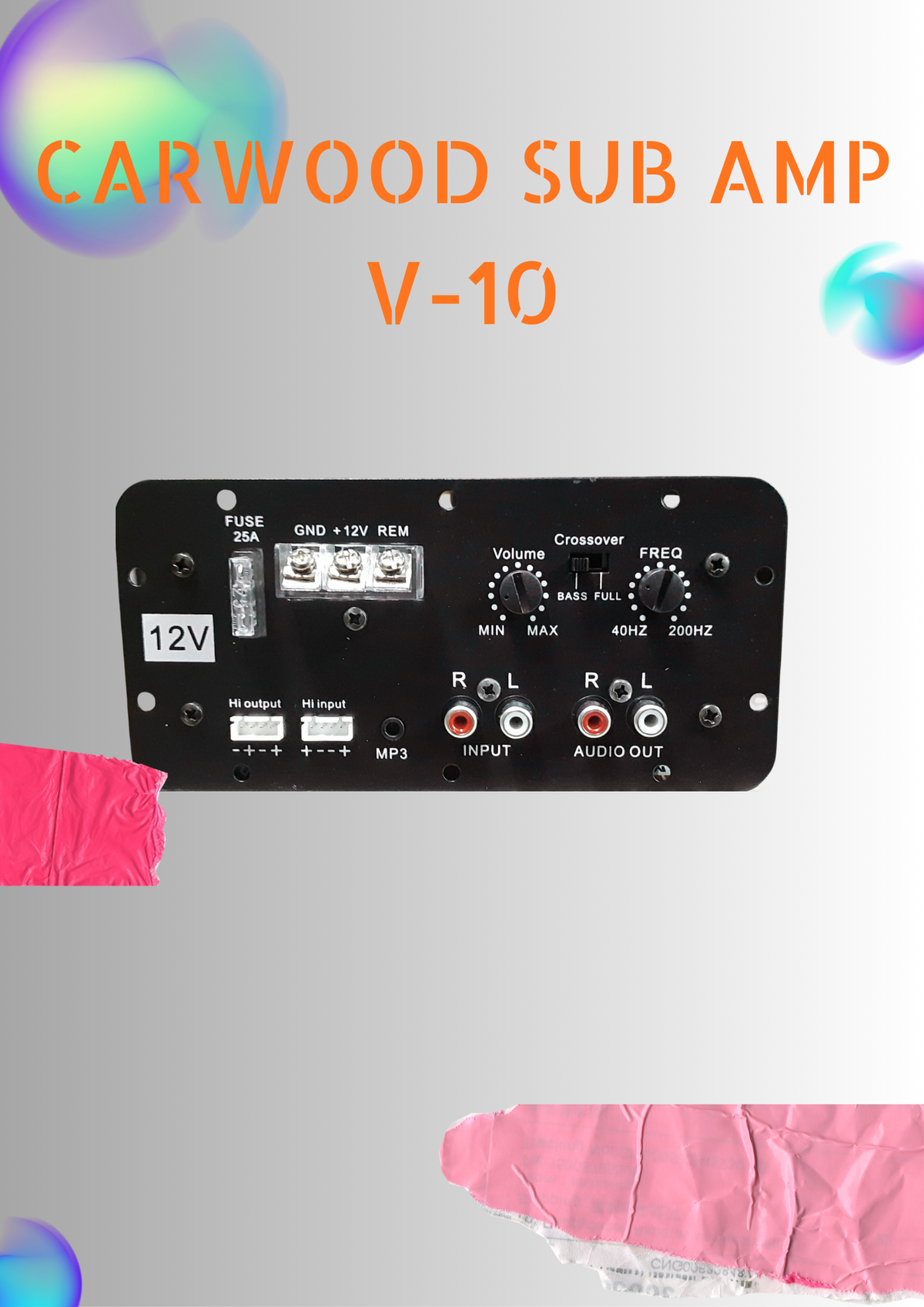 CARWOOD SUB AMP(MODEL:V-10)