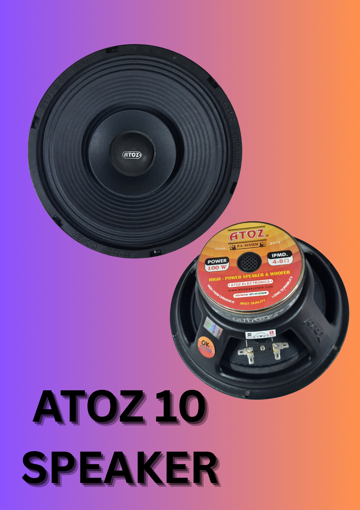 ATOZ 10" SPEAKER