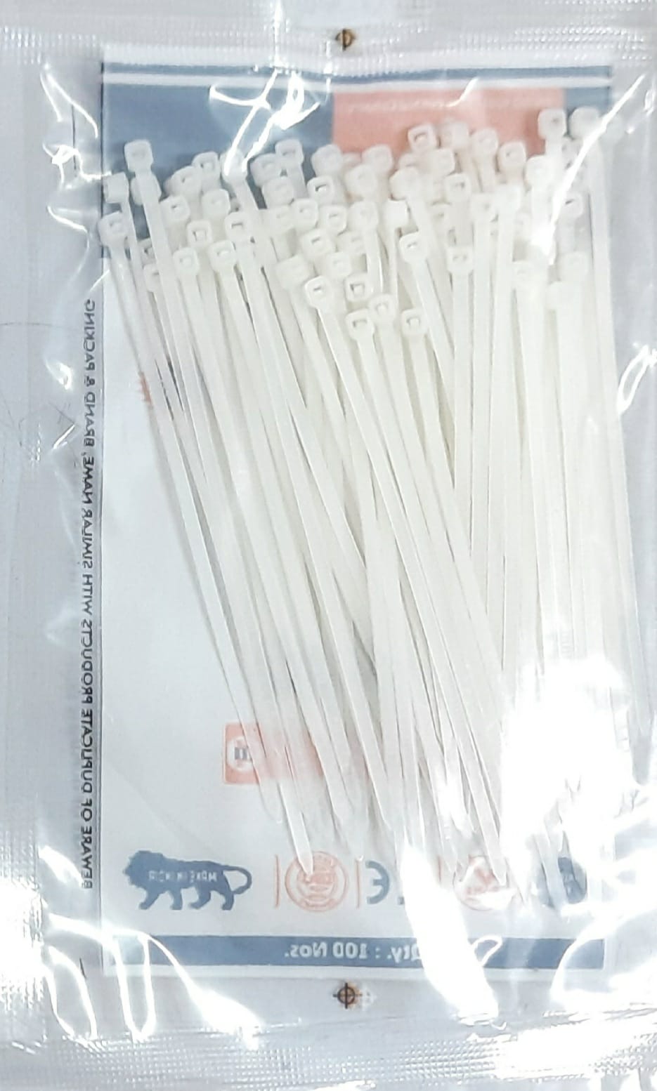 CABLE TIE SMALL WHITE/BLACK D-502