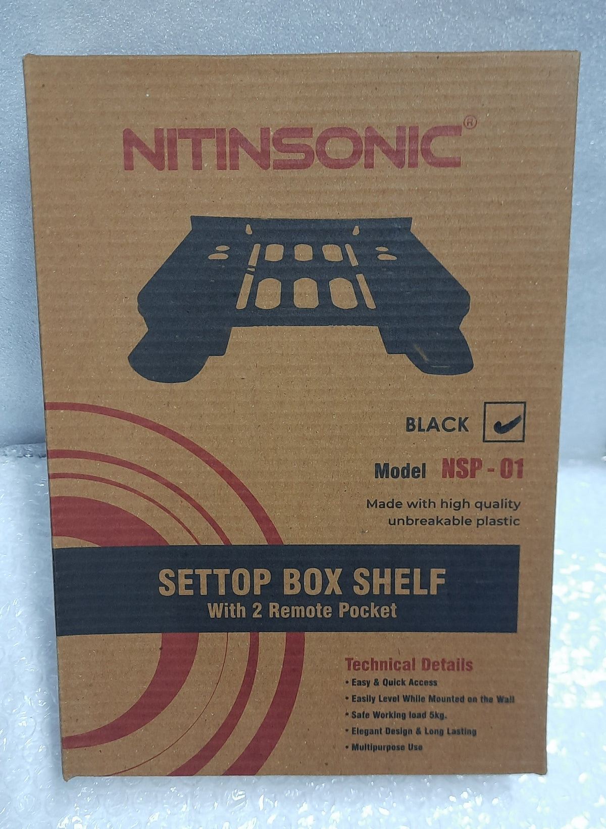 NITIN SETTOP BOX PVC STAND
