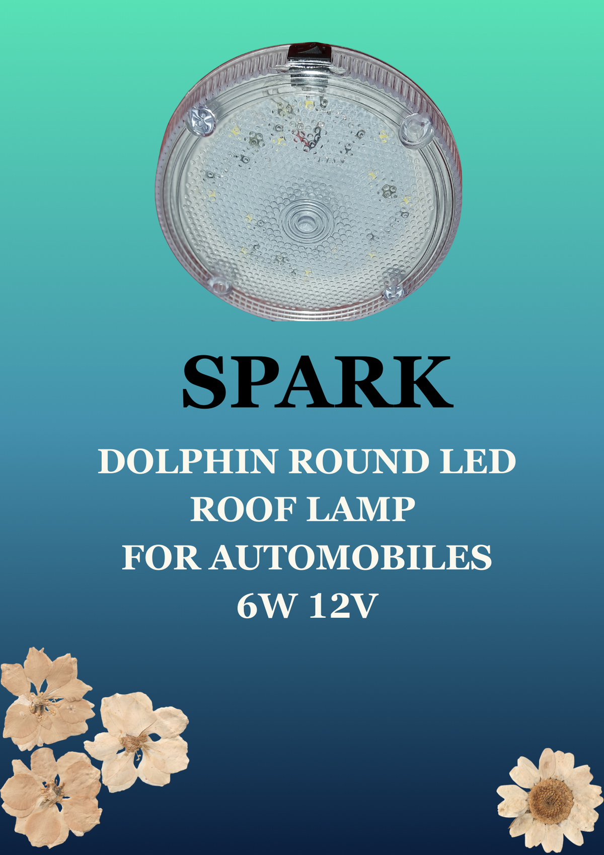 SPARK DOLPHIN ROUND LED ROOF LAMP 6W/12V