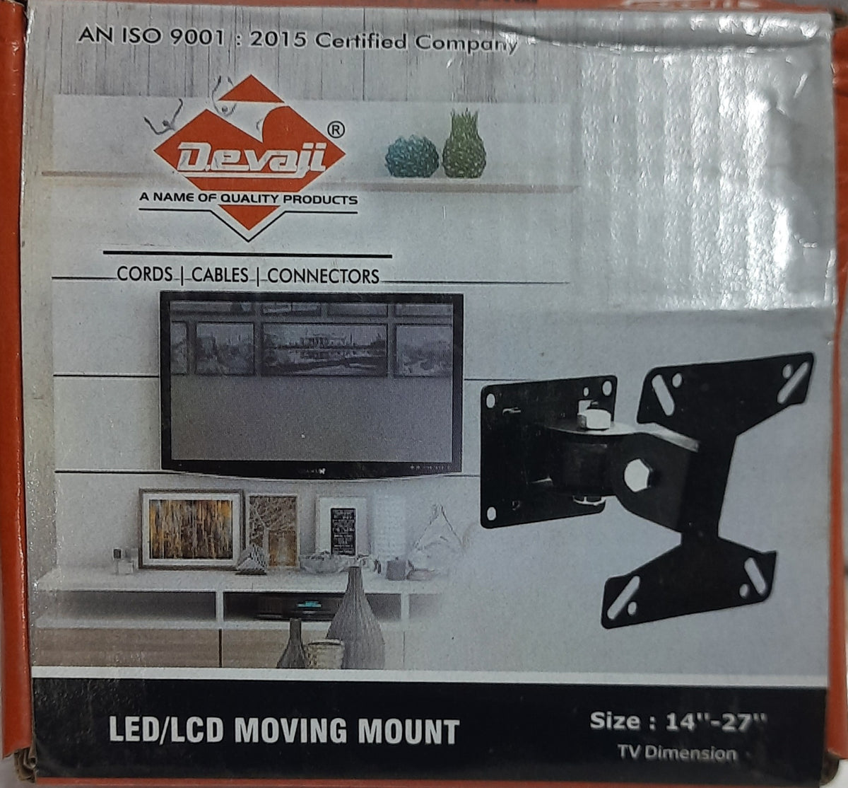 DEVAJI 14"-27" MOVING MOUNT WALL STAND SMALL D-444