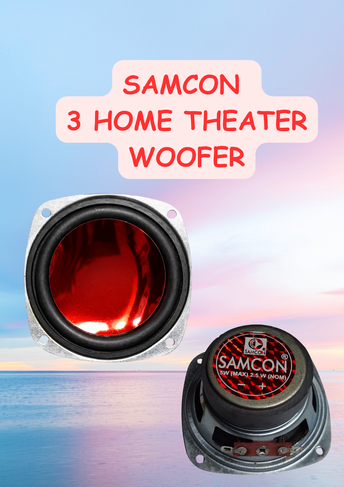 SAMCON 3" HOMETHEATER WOOFER