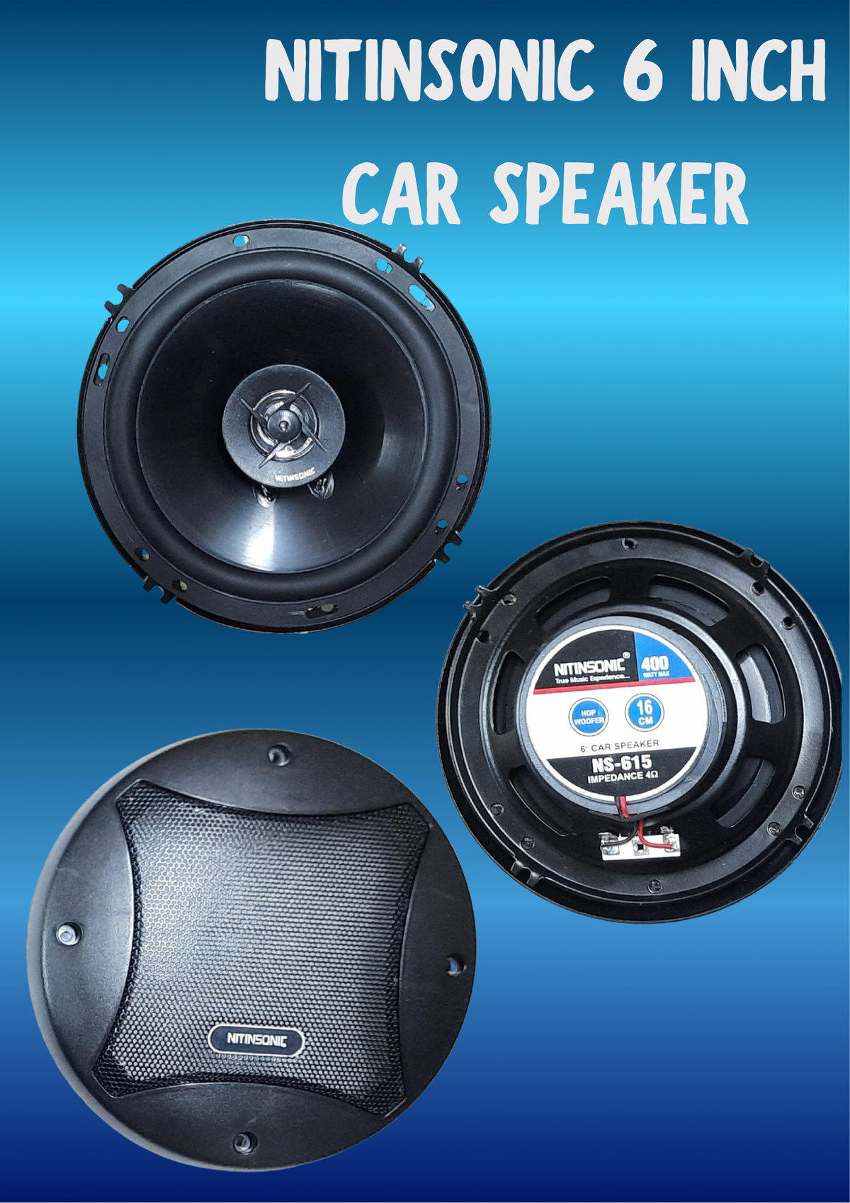 NITIN 6" CAR SPEAKER NS-615