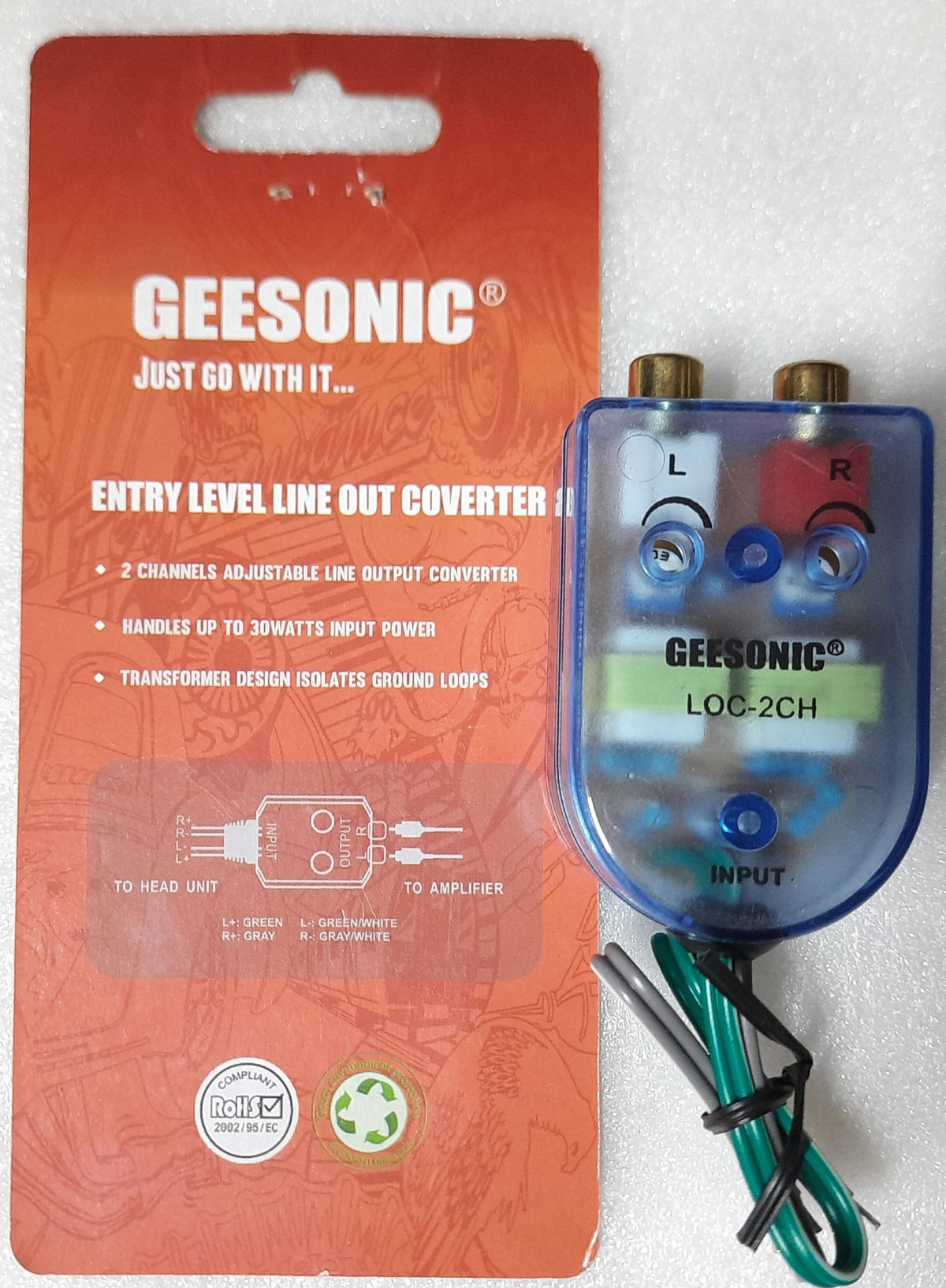 GEESONIC SPEAKER TO 2CH CONVERTER