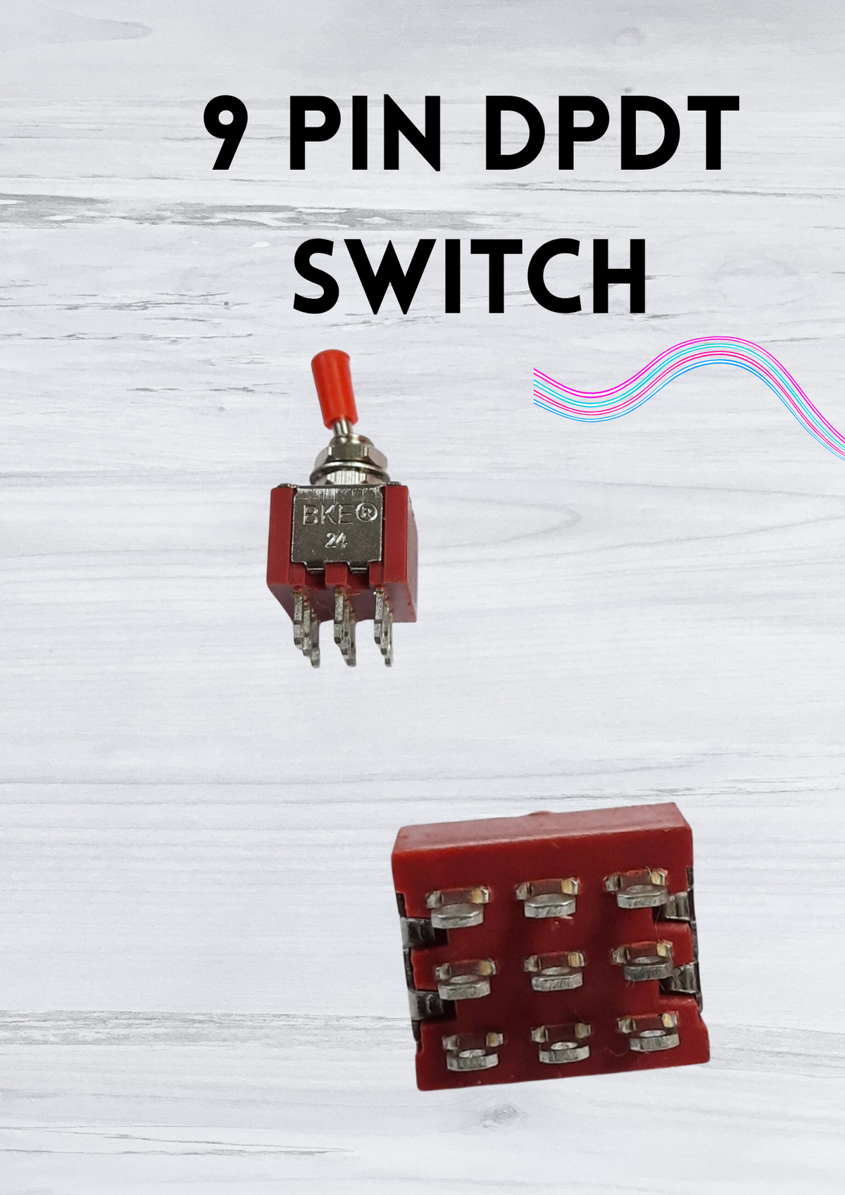 DPDT 9 PIN SWITCH