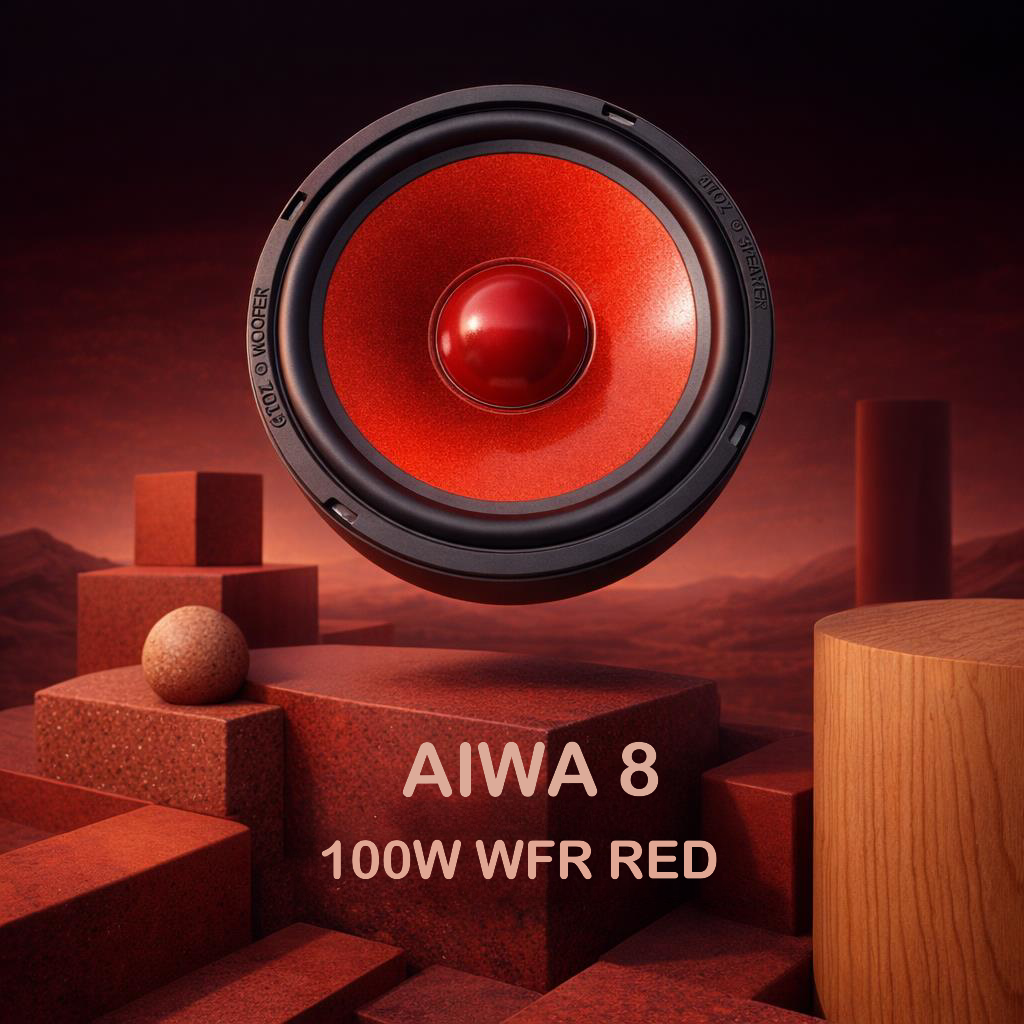AIWA 8"100W COLOUR WOOFER 120mm RED