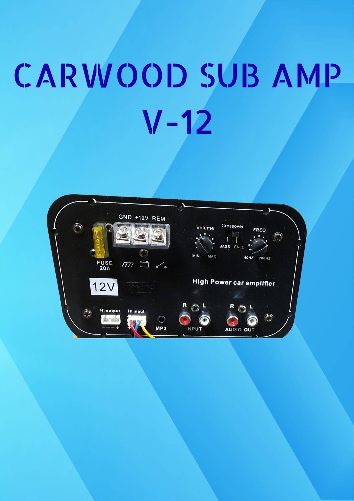 CARWOOD SUB AMP(MODEL:V-12)