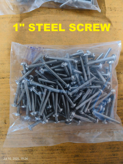 1" STEEL SCREW PKT / SCREW FOR PCB FITTING