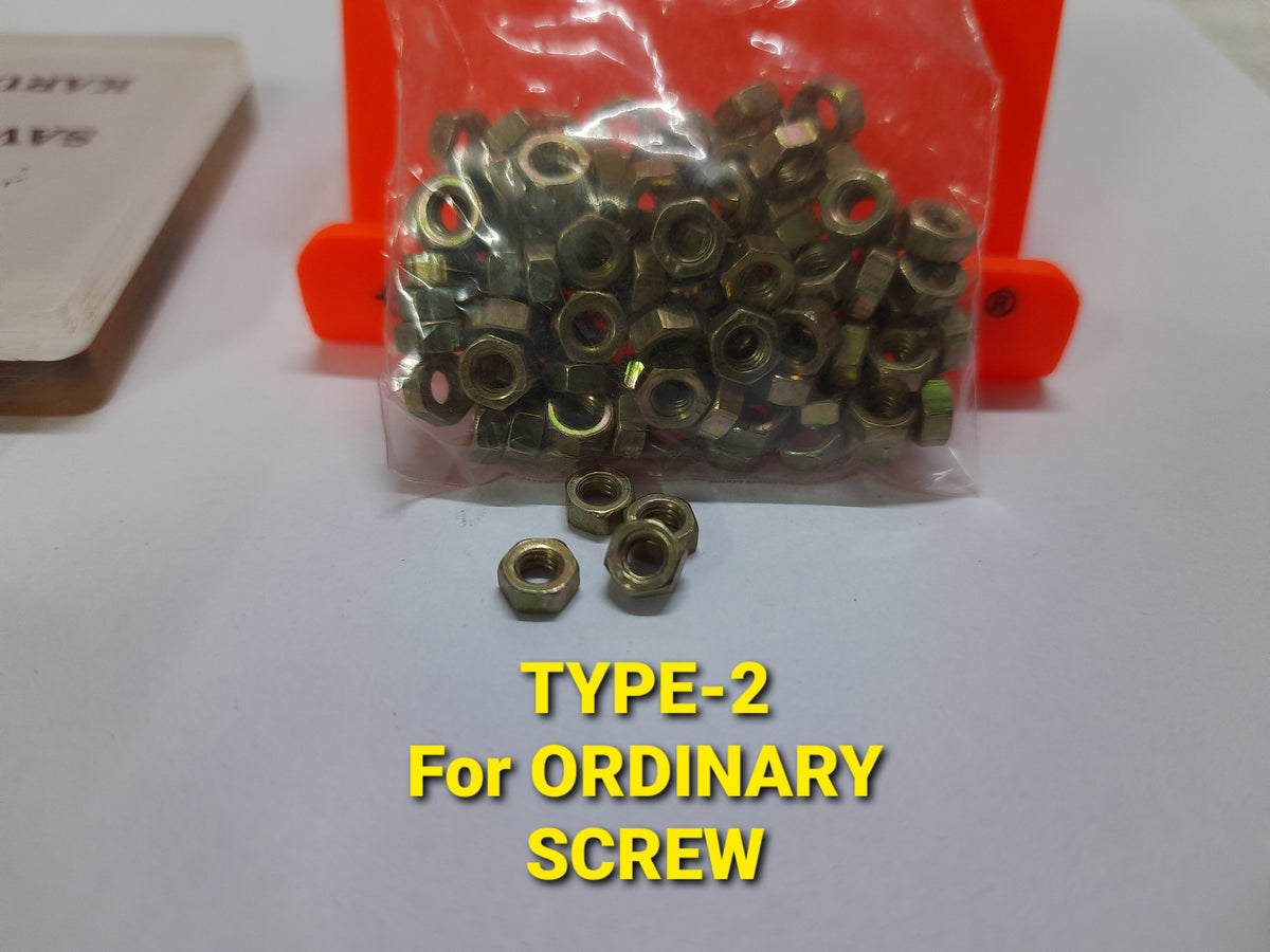 NUT TYPE-2 FOR ORDINARY SCREW / BOLT NUT FOR PCB
