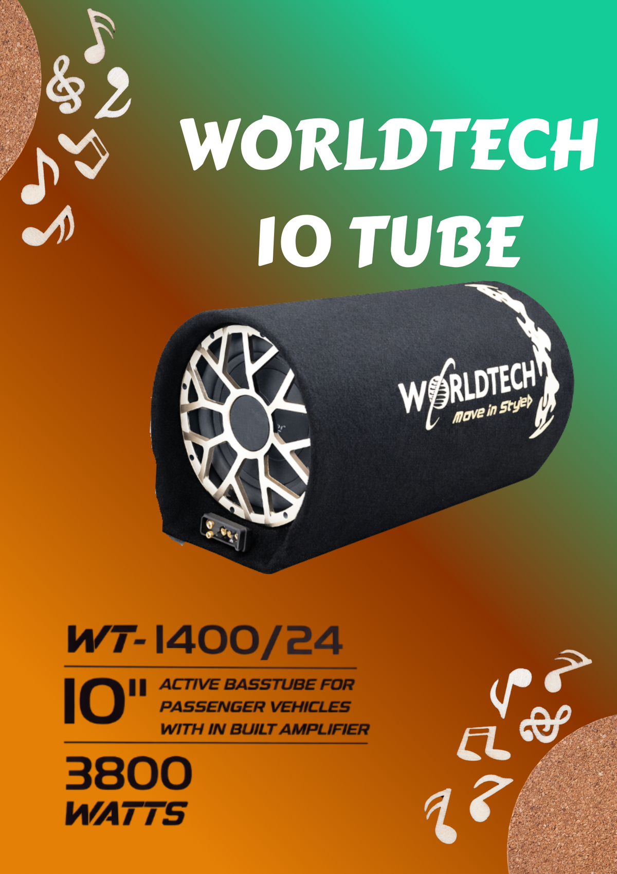 WORLD TECH 10" BASS TUBE