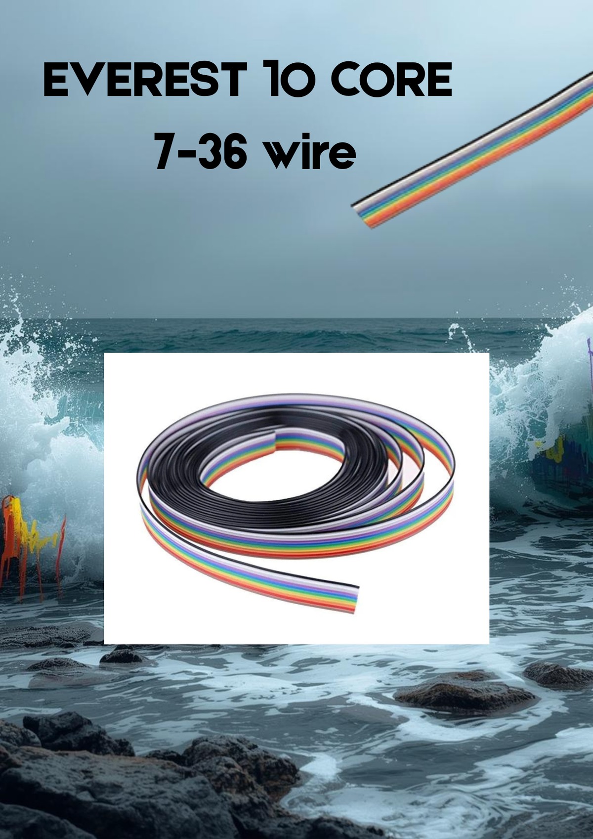 EVEREST RIBBON WIRE 7/36 10 CORE WIRE (1 meter)