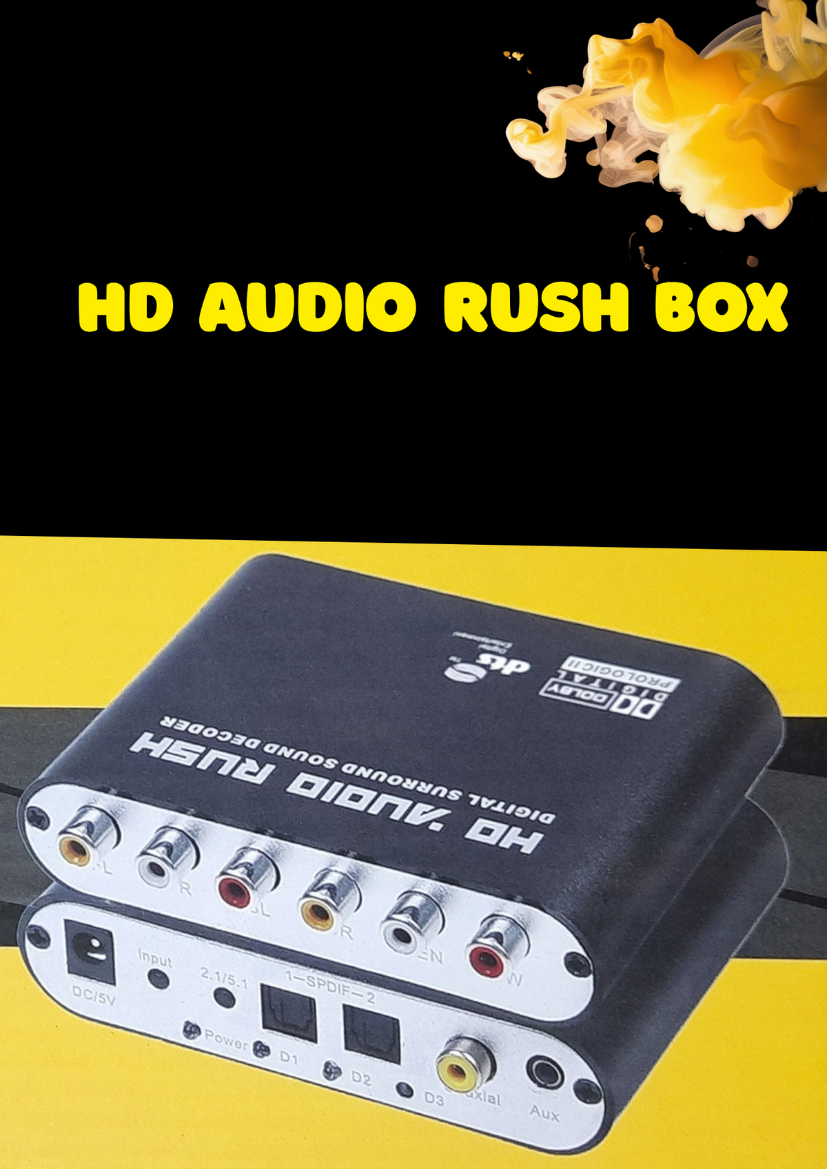 HD AUDIO RUSH BOX 5.1 LOTUS HEAD MODEL-FY1417R
