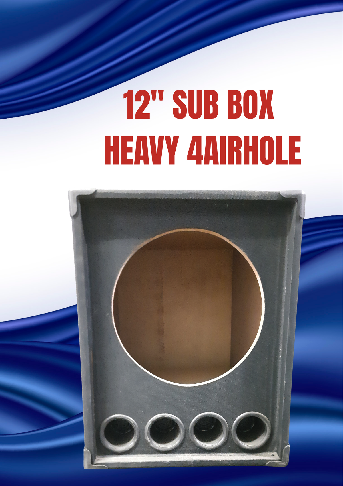 12" SUB BOX HEAVY 4AIRHOLE