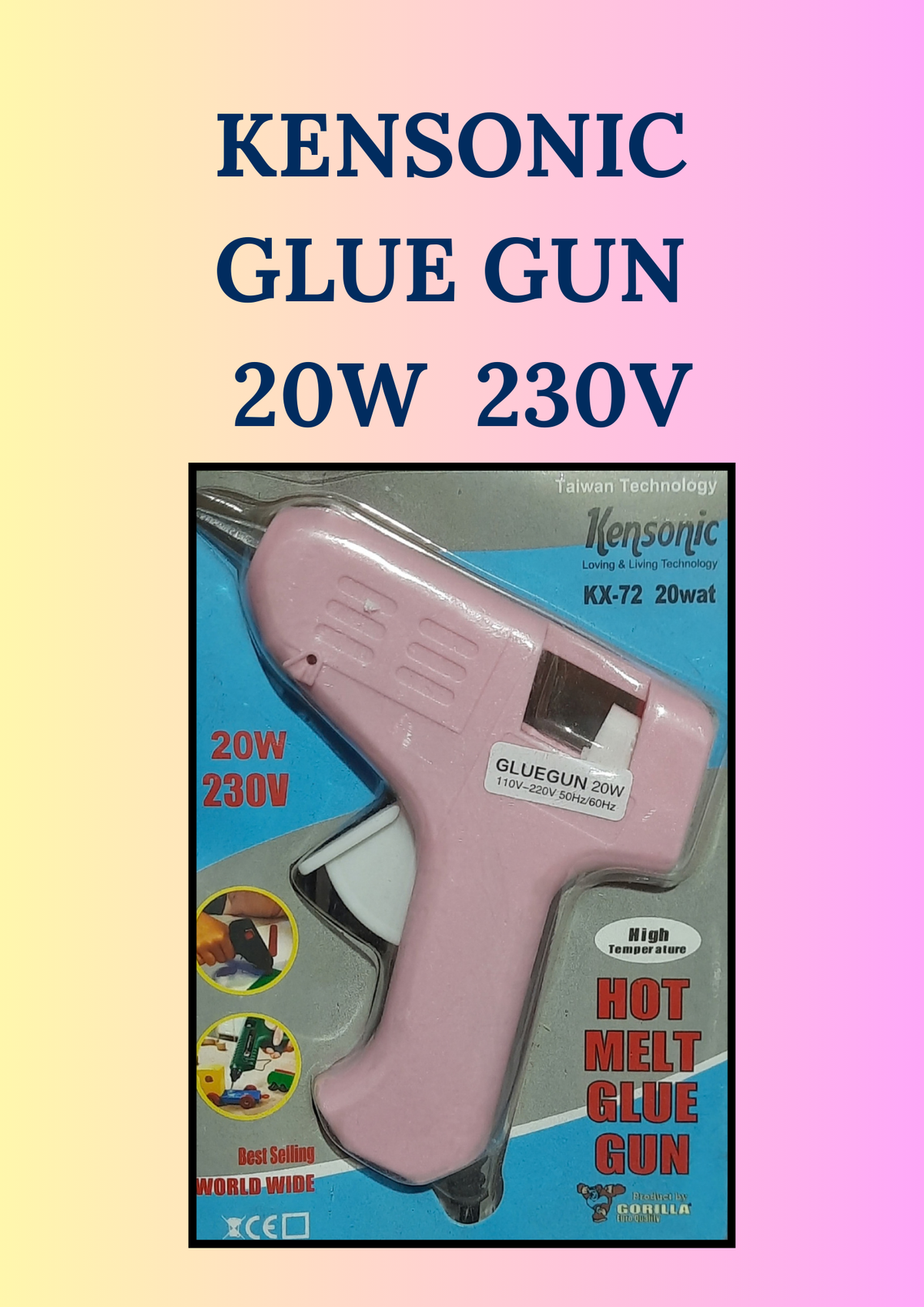 KENSONIC GLUE GUN 20W/230V