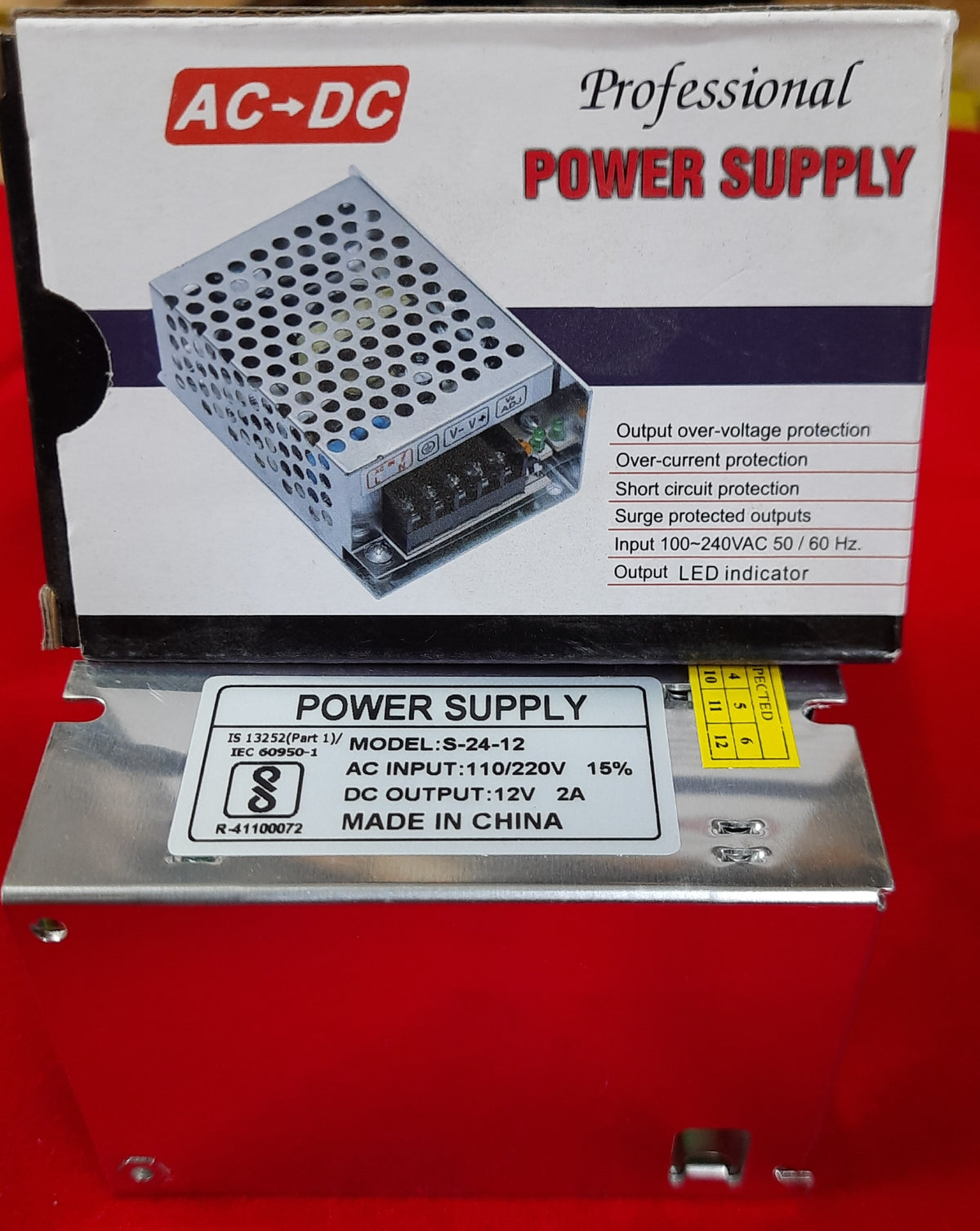 POWER SUPPLY SMPS DCOUTPUT 12V-2A