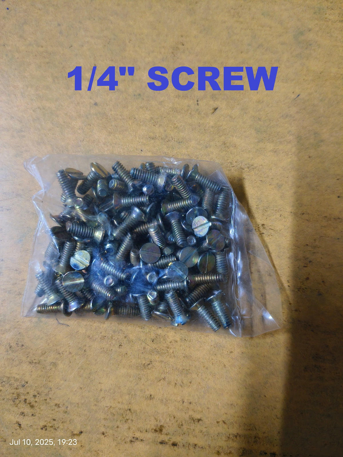 1/4" SCREW + NUT PKT / SCREW FOR PCB FITTING