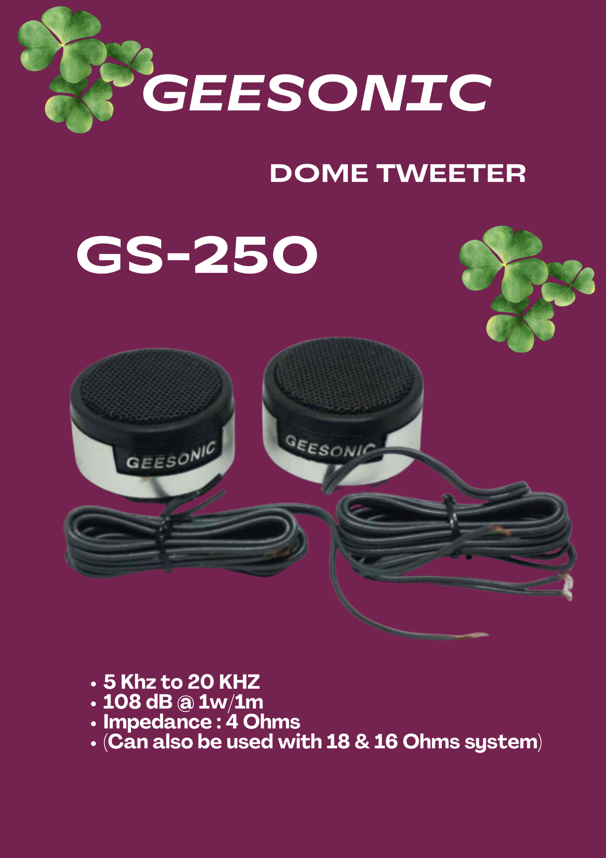 GEESONIC - 250 TWEETER