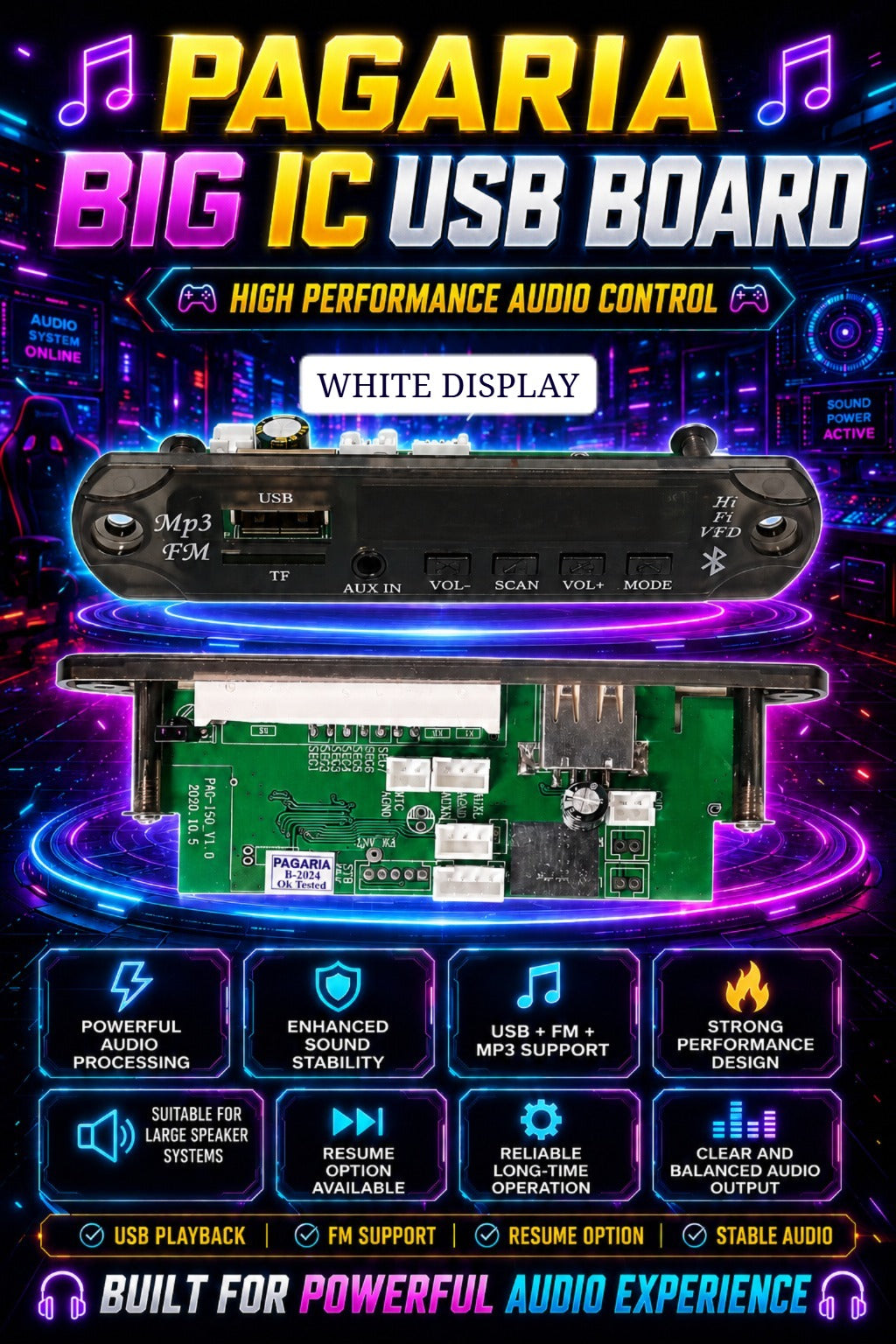 PAGARIA BIG USB BD WHITE