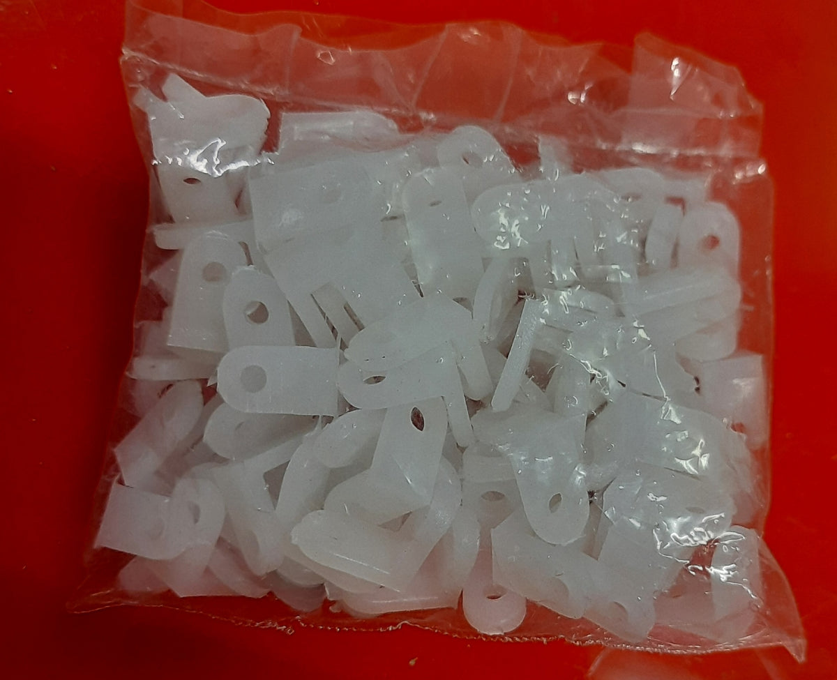 "L" TYPE CLAMP PVC PKT 100PCS
