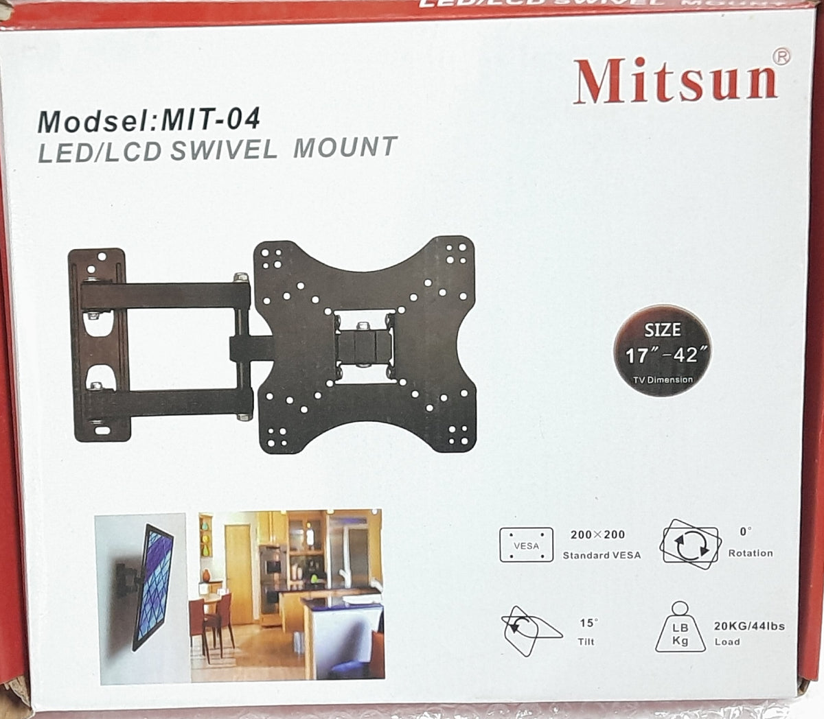 MIT-04 LED/LCD SWIVEL MOUNT 17"-42"