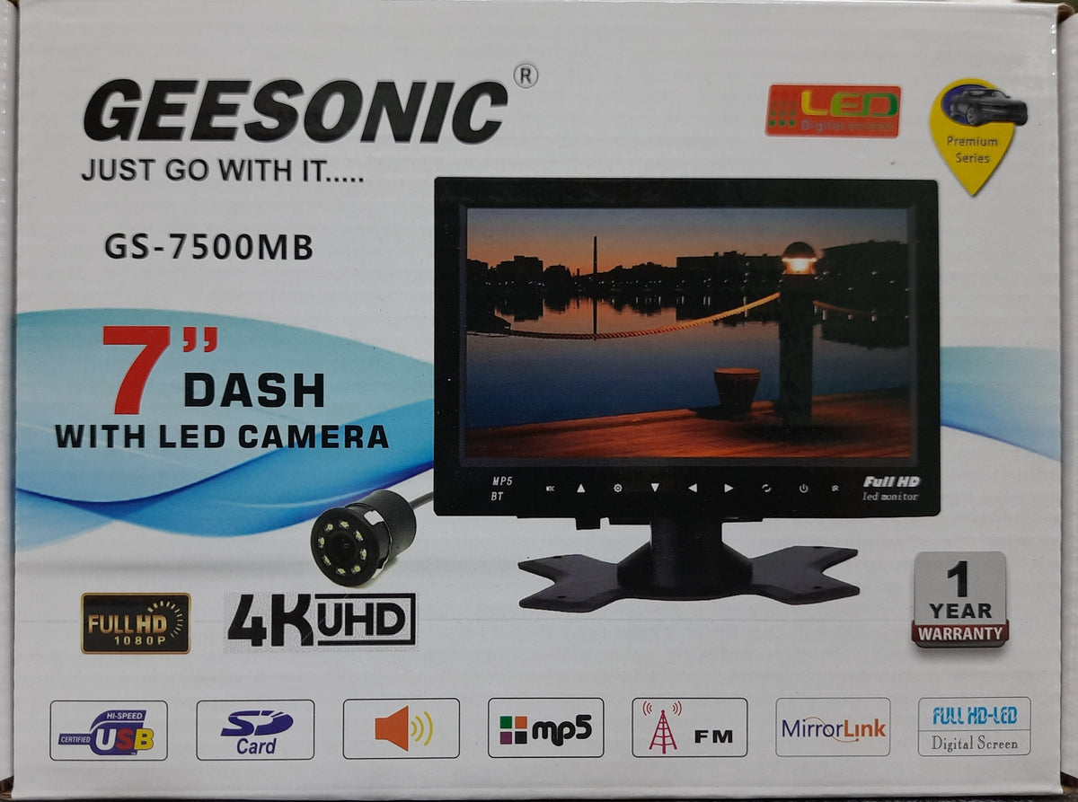 GEESONIC 7 DASH WITH LED CAMERA