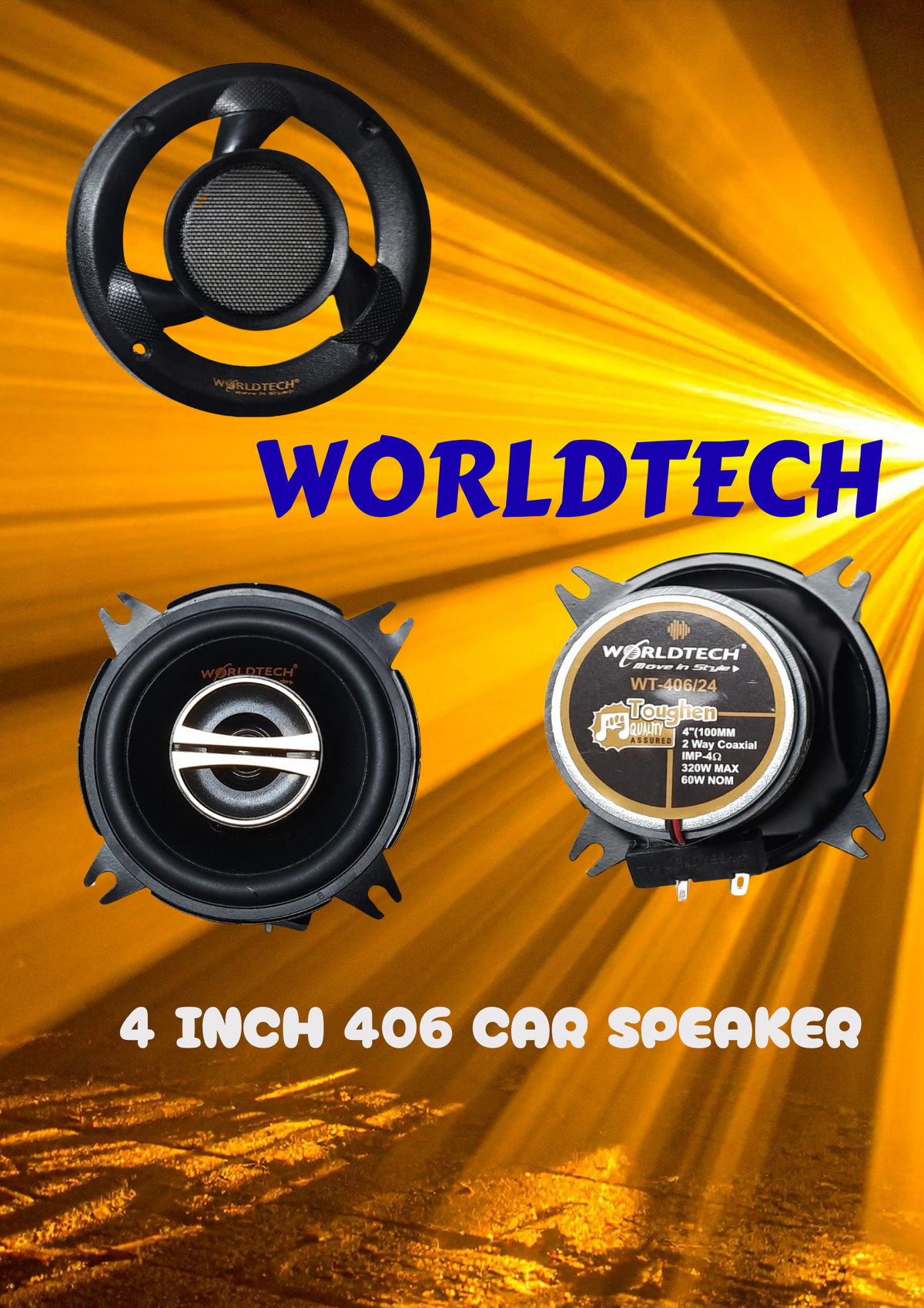 WORLD TECH 4" SPEAKER 406