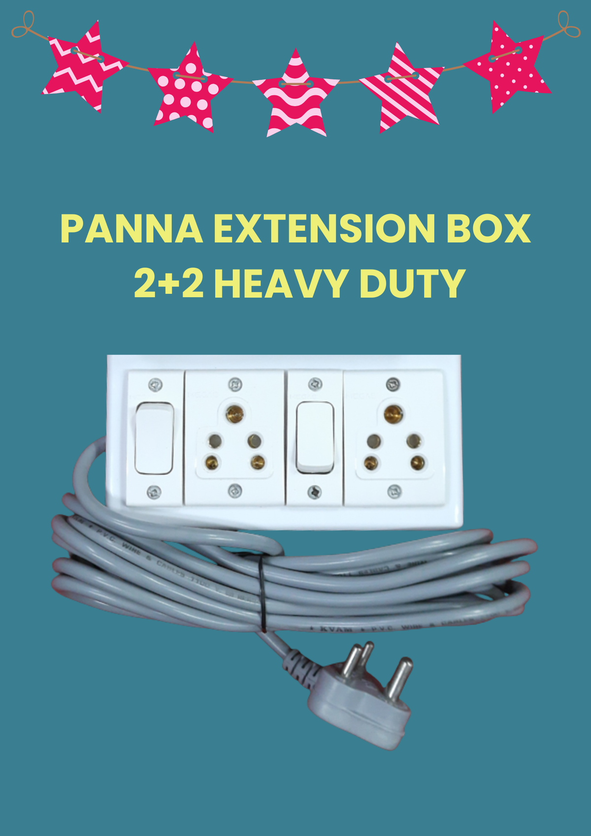 PANNA EXTENSION BOX 2+2 HEAVY DUTY 3MTR