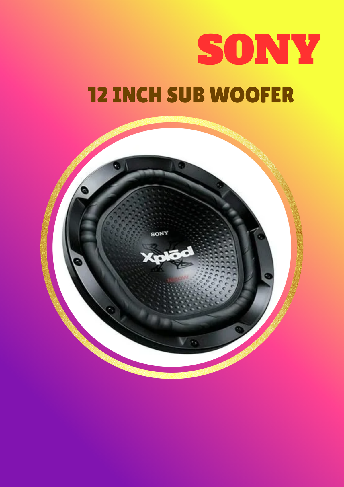 SONY 12" SUBWOOFER