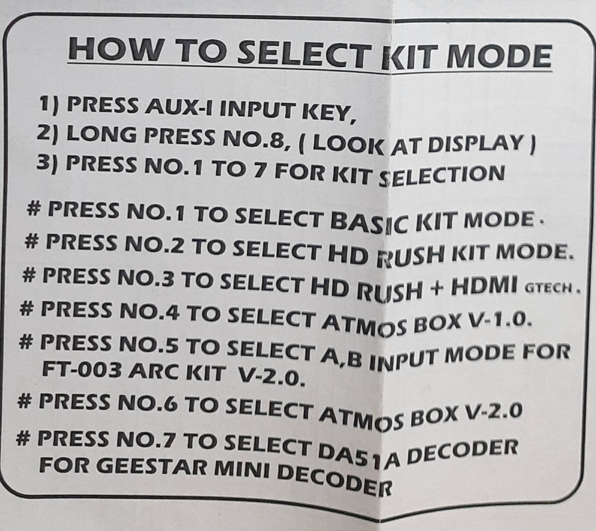 ULTRA 5.1 REMOTE KIT