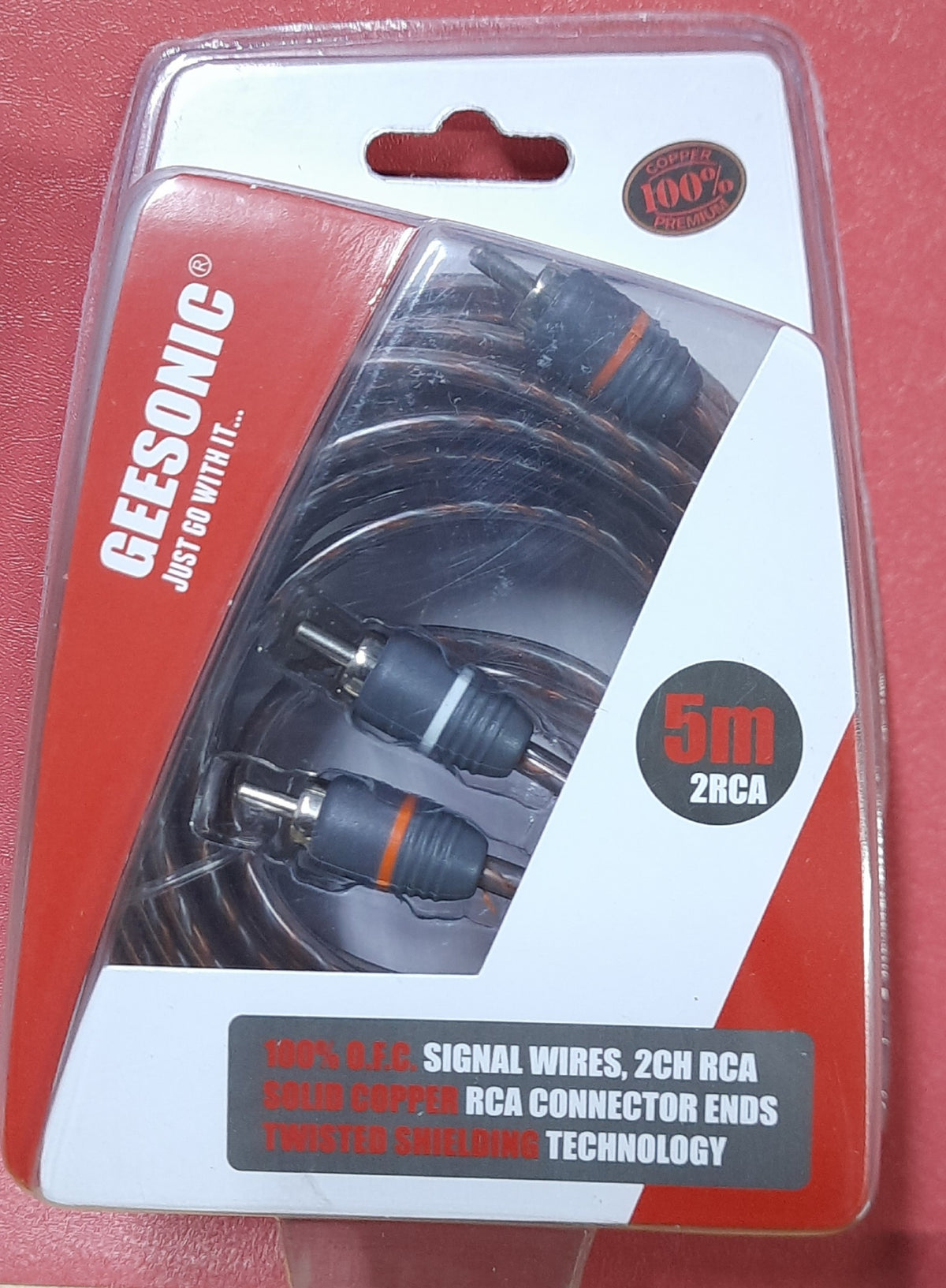 GEESONIC 2RCA WIRE 5mt