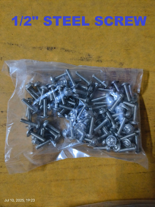 1/2" STEEL SCREW PKT / SCREW FOR PCB FITTING