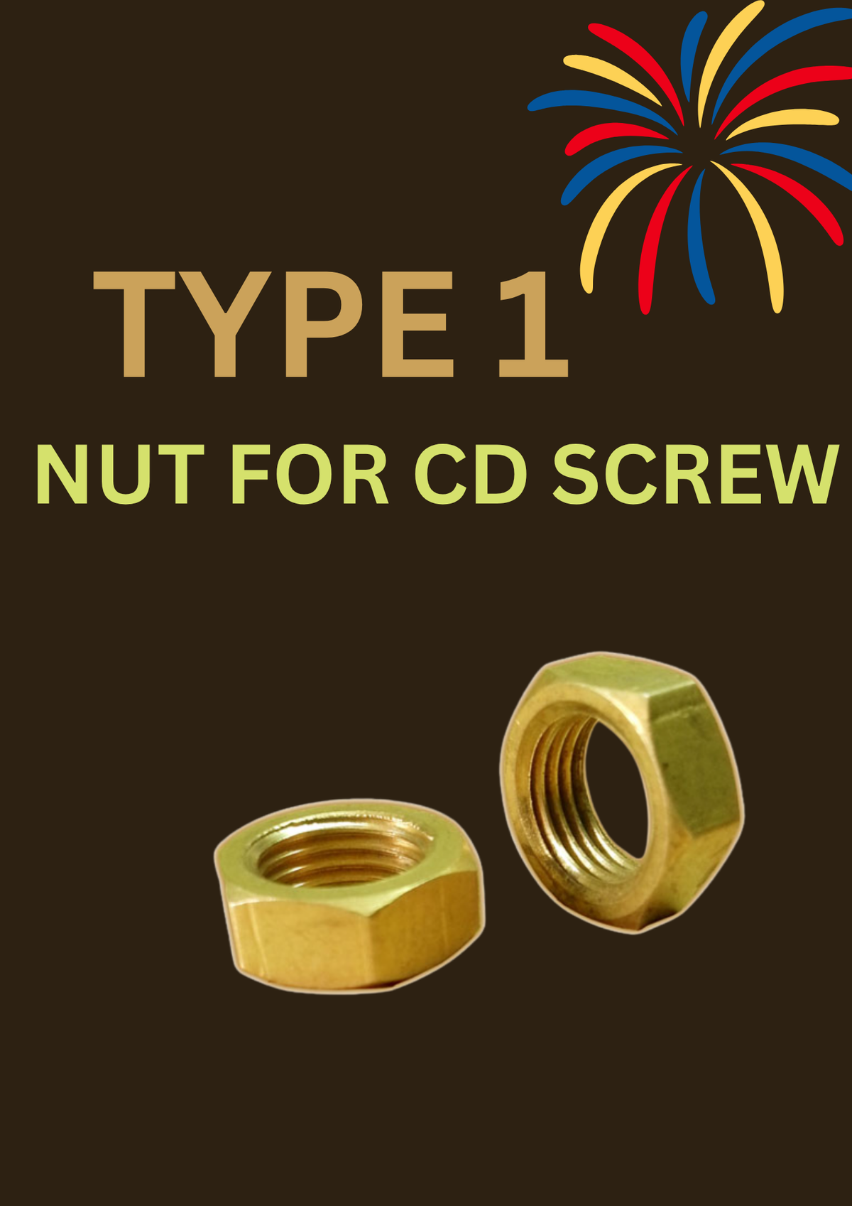 NUT TYPE 1 FOR STEEL SCREW / BOLT NUT FOR PCB
