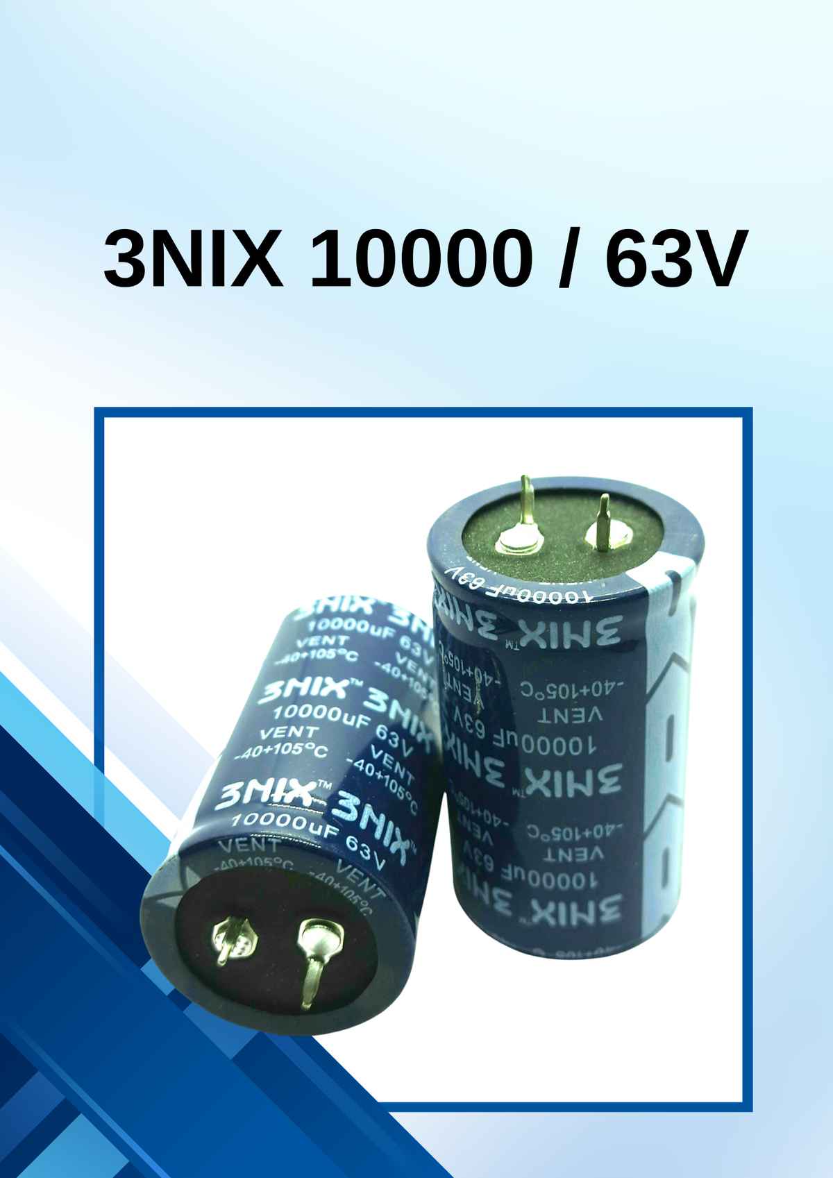 SANWA/3NIX 10000 / 63V CAPACITOR