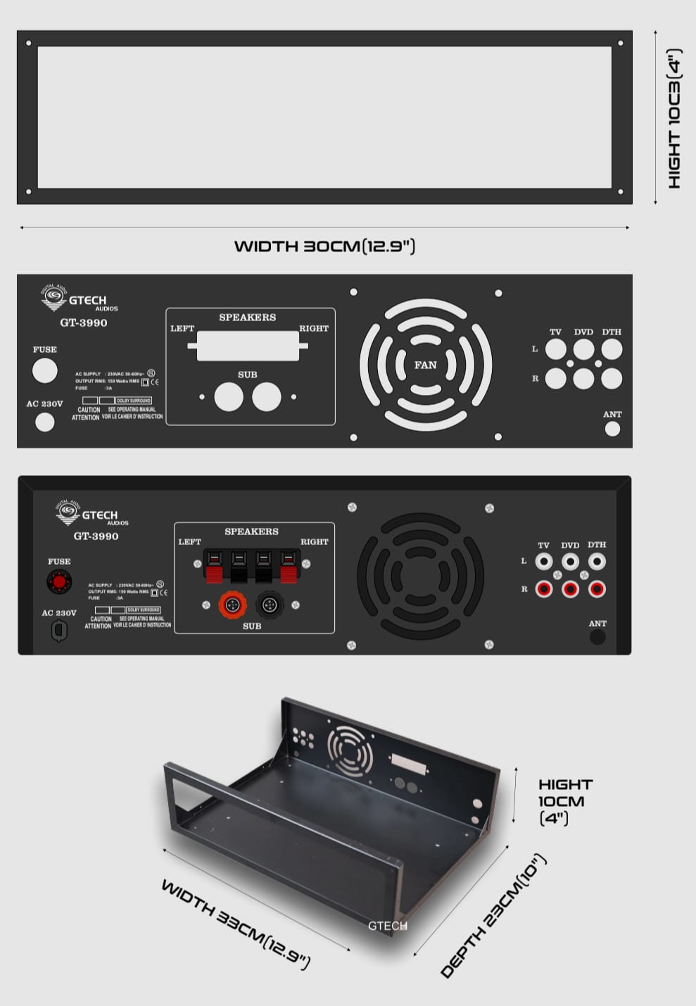 GTECH 2.1 CABINET GT-3990 (ACRYLIC PANEL)