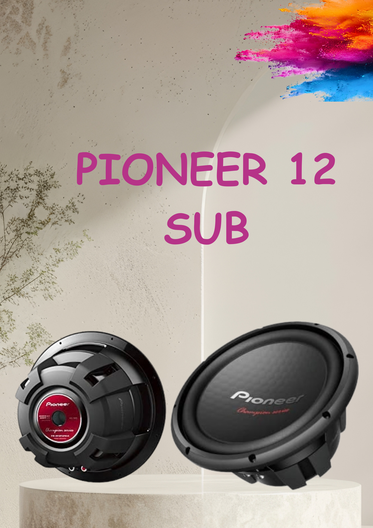 PIONEER 12" SUB D/COIL(TS-W1202D4)