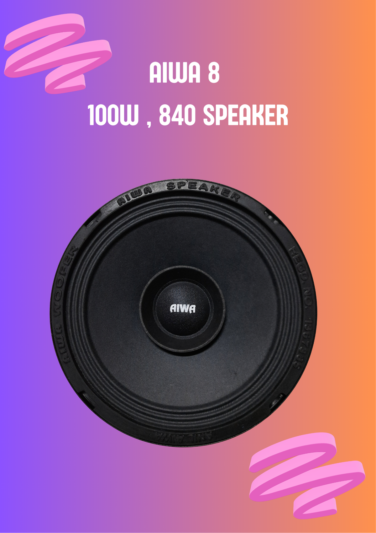 AIWA 8"100W SPEAKER 120mm