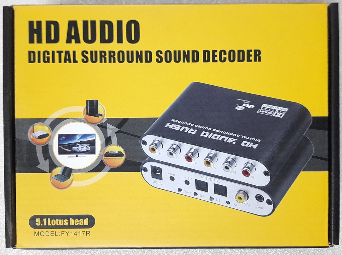 HD AUDIO RUSH BOX 5.1 LOTUS HEAD MODEL-FY1417R