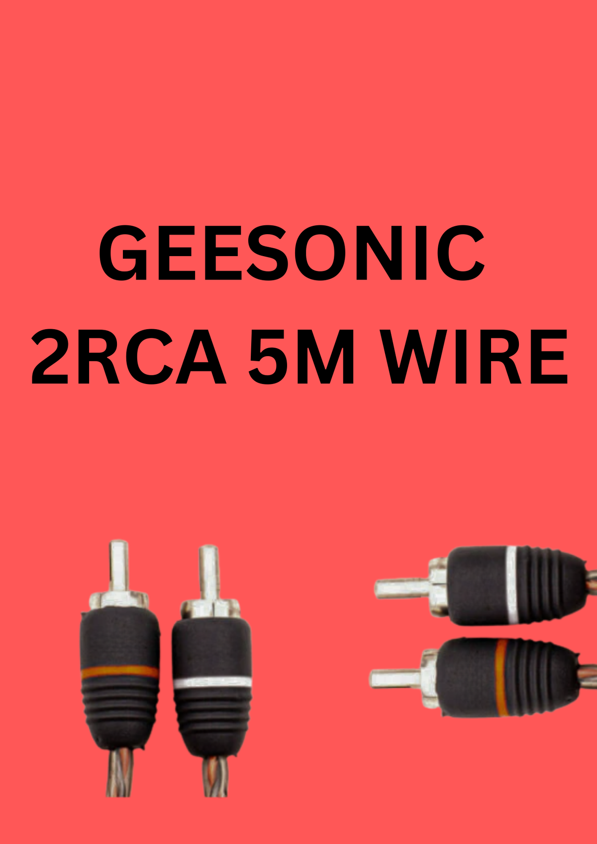 GEESONIC 2RCA WIRE 5mt