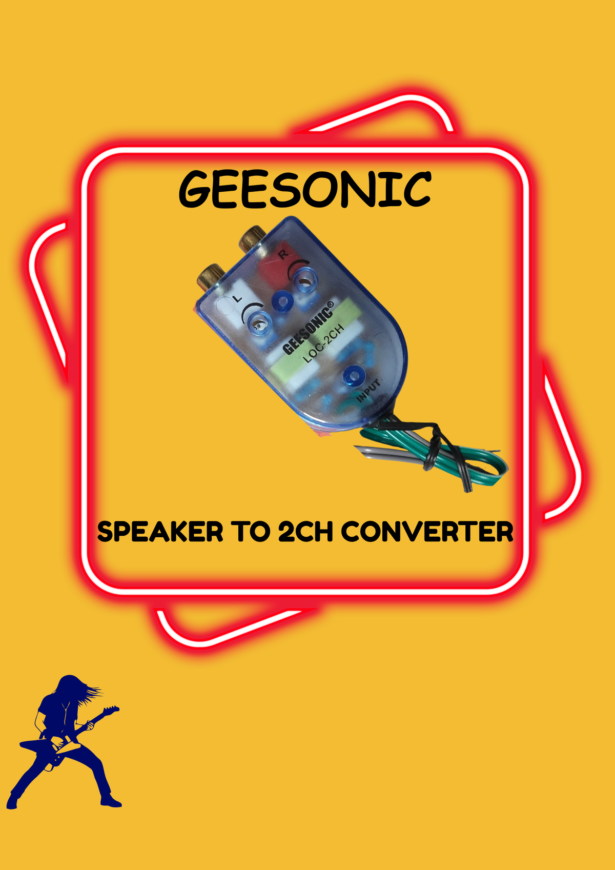 GEESONIC SPEAKER TO 2CH CONVERTER