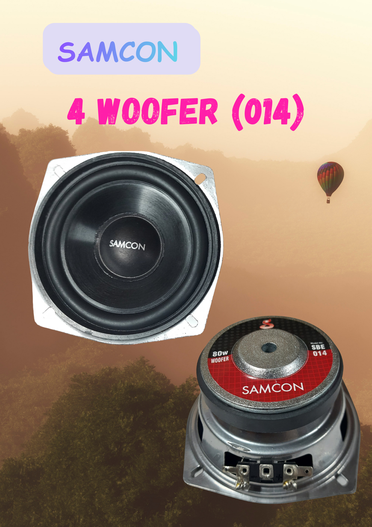 SAMCON 4" WOOFER (014)