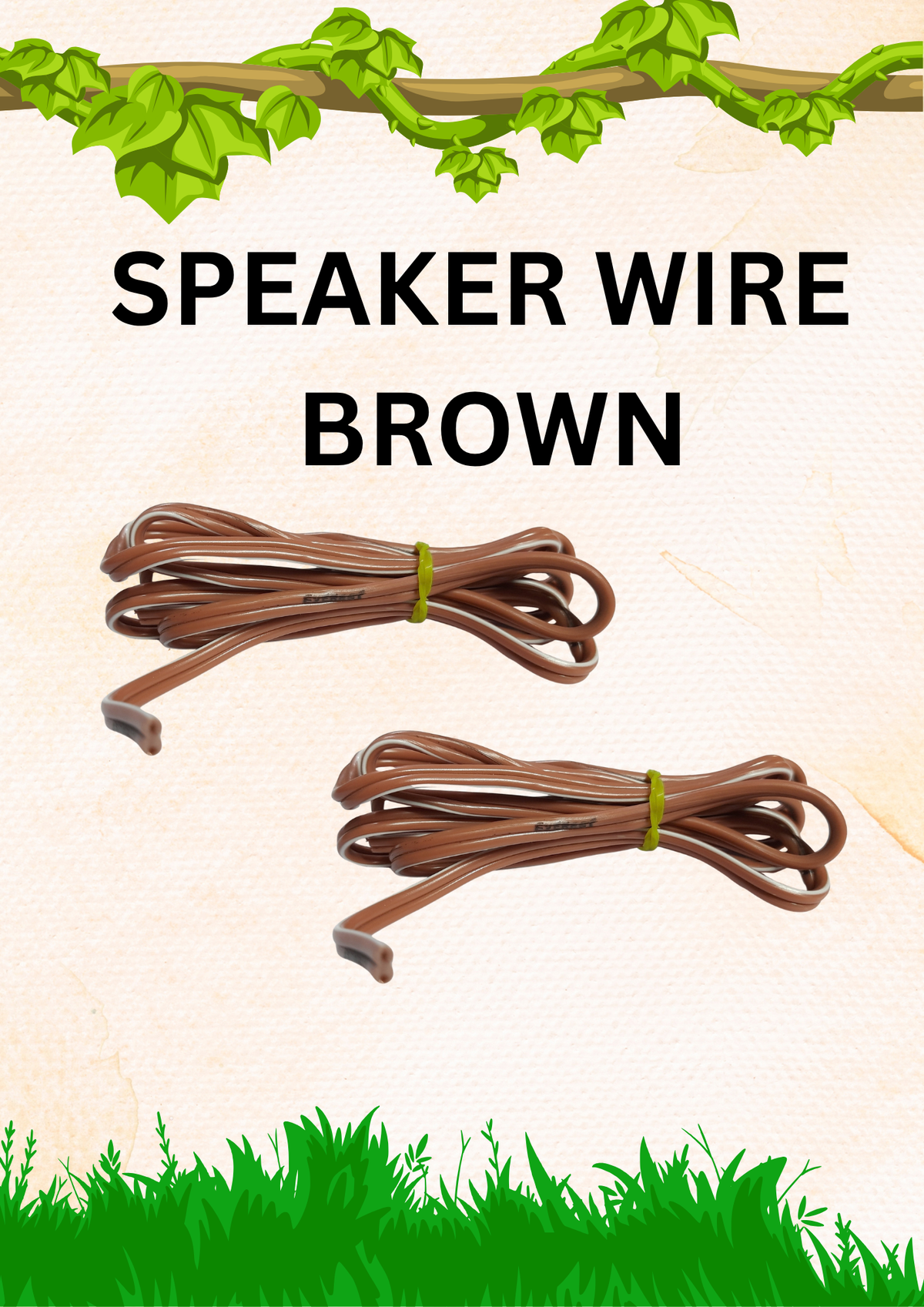 EVEREST SPEAKER WIRE - BROWN (1 meter)