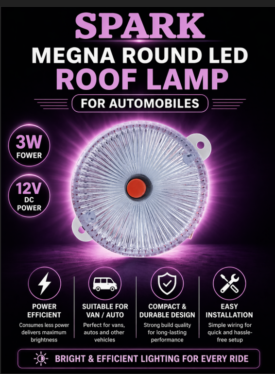 SPARK MEGNA ROUND LED ROOF LAMP 3W/12V