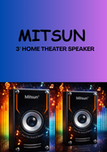 MITSUN 3" HOMETHEATER SPEAKER (1 PAIR)